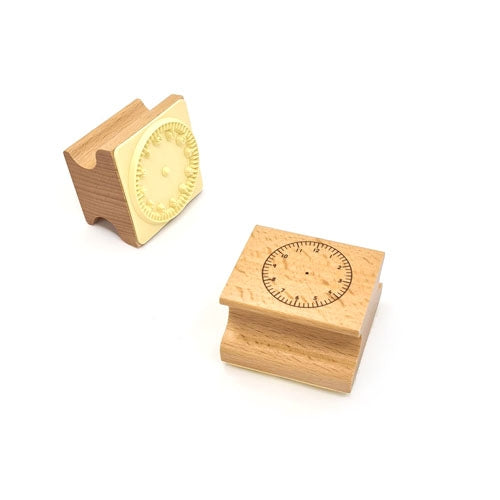 Montessori Wooden Clock Stamp