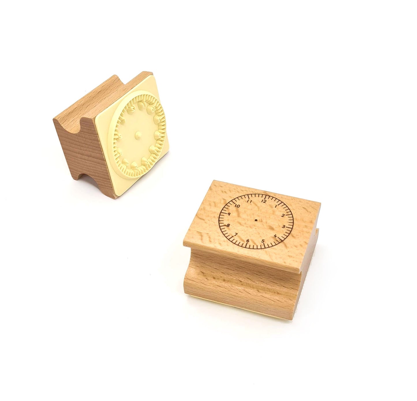 Small Wooden Clock Stamp