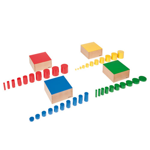Nienhuis Montessori Set Of Knobless Cylinders