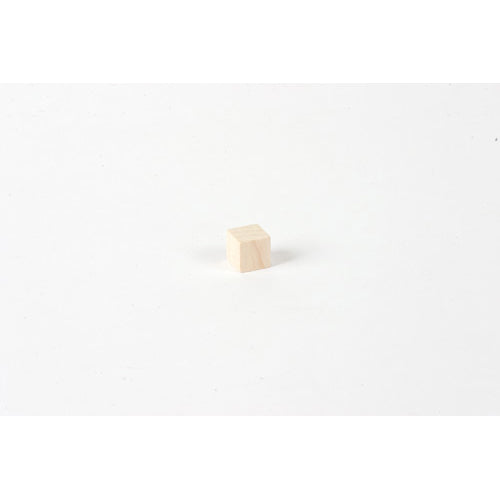 Nienhuis Montessori Spares Unpainted Cube: 1 x 1 x 1