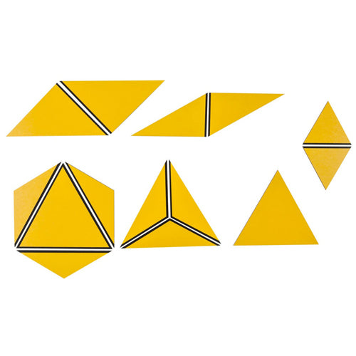 Nienhuis Montessori Spares Set of Yellow Constructive Triangles