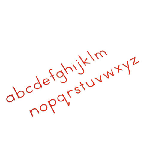 Nienhuis Montessori Small Movable Alphabet, US Print, Red