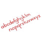 Nienhuis Montessori Medium Movable Alphabet, US Print, Red