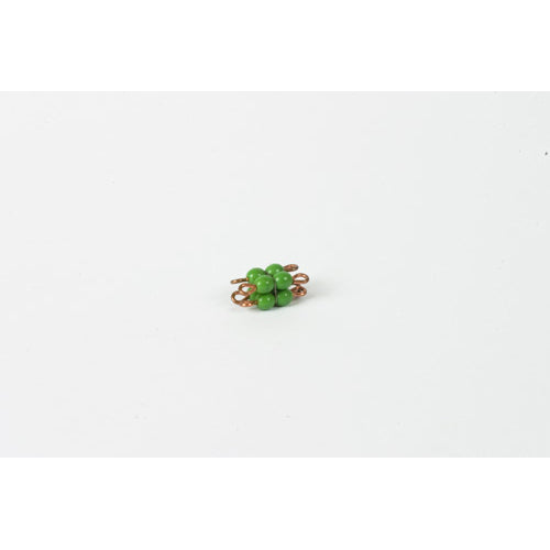 Nienhuis Montessori Spares Individual Glass Bead Cube Of 2: Green