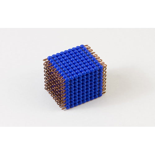 Nienhuis Montessori Spares Individual Glass Bead Cube Of 9: Dark Blue