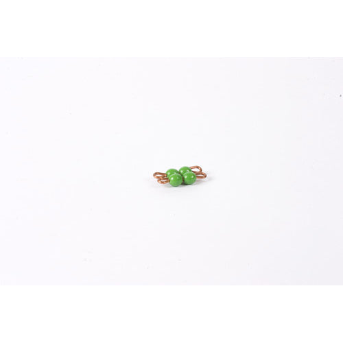 Nienhuis Montessori Spares Individual Nylon Bead Square Of 2: Green