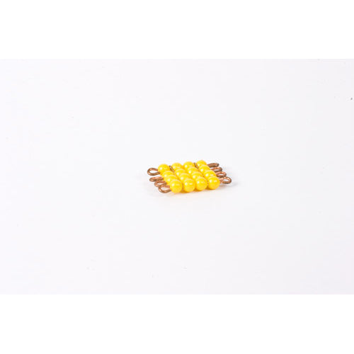 Nienhuis Montessori Spares Individual Nylon Bead Square Of 4: Yellow