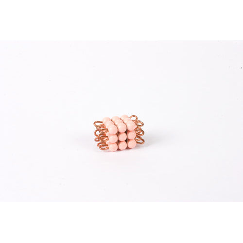 Nienhuis Montessori Spares Individual Nylon Bead Cube Of 3: Pink
