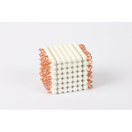 Nienhuis Montessori Spares Individual Nylon Bead Cube Of 7: White