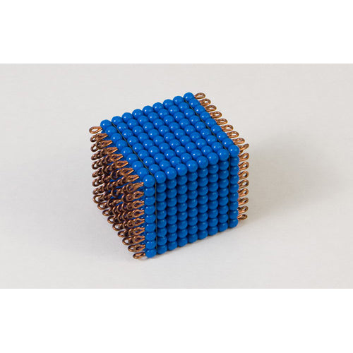 Nienhuis Montessori Spares Individual Nylon Bead Cube Of 9: Dark Blue
