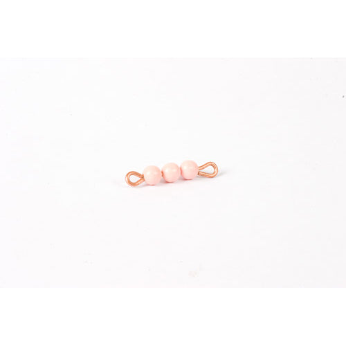 Nienhuis Montessori Spares Individual Nylon Bead Bar Of 3: Pink