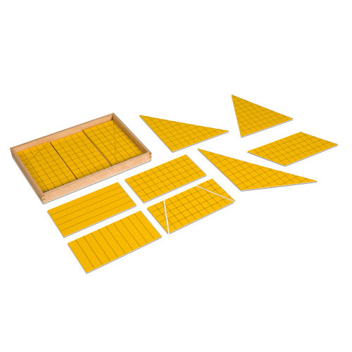 Nienhuis Montessori Yellow Triangles For Area