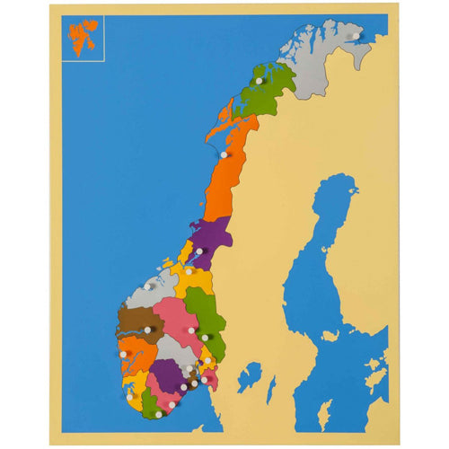 Nienhuis Montessori Puzzle Map: Norway