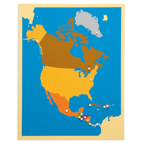 Nienhuis Montessori Puzzle Map Of North America