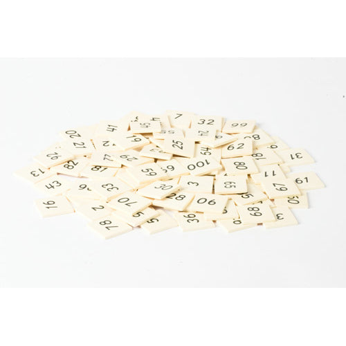 Nienhuis Montessori Spares Hundred Board: Tiles Only