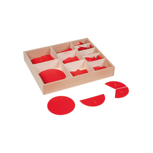 Nienhuis Montessori Cut-Out Labeled Fraction Circles