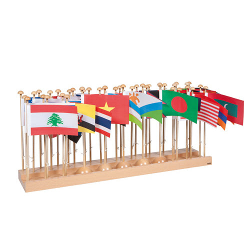 Nienhuis Montessori Flag Stand Of Asia