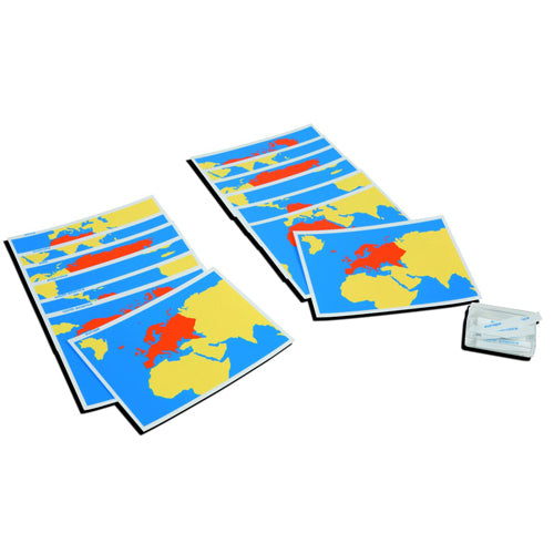 Nienhuis Montessori Cards Of The World Parts
