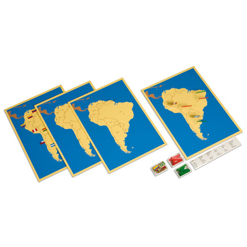 Nienhuis Montessori Four Maps Of South America