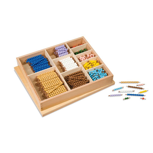 Nienhuis Montessori Multipl.Bead Bar Layout Box, Ind.Beads