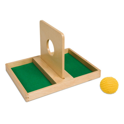 Nienhuis Montessori Imbucare Board With Knitted Ball