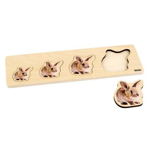 Nienhuis Toddler Puzzle: 4 Rabbits (NL)