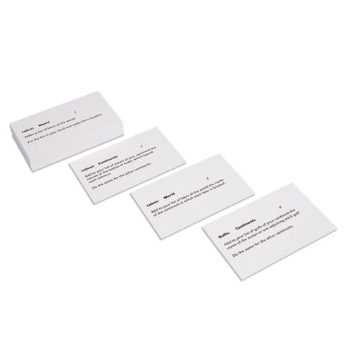 Nienhuis Montessori Land And Water Forms Command Cards 2