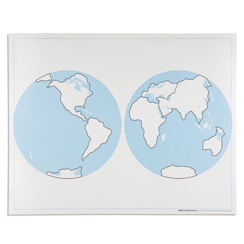 Nienhuis Montessori Csm, World Unlabelled Control Map