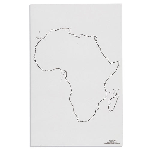 Nienhuis Montessori Csm, Paper Maps Africa Outline