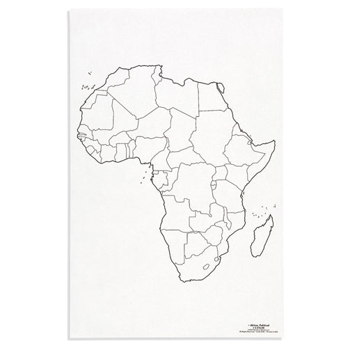 Nienhuis Montessori Csm, Paper Maps Africa Political