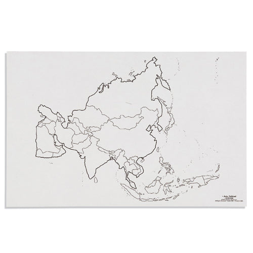 Nienhuis Montessori Csm, Paper Maps Asia Political