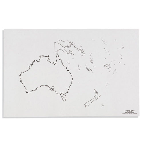 Nienhuis Montessori Csm, Paper Maps Australia Outline