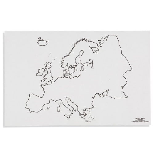 Nienhuis Montessori Csm, Paper Maps Europe, Outline