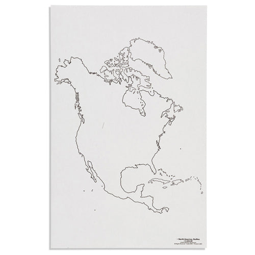 Nienhuis Montessori Csm, Paper Maps North America, Outline