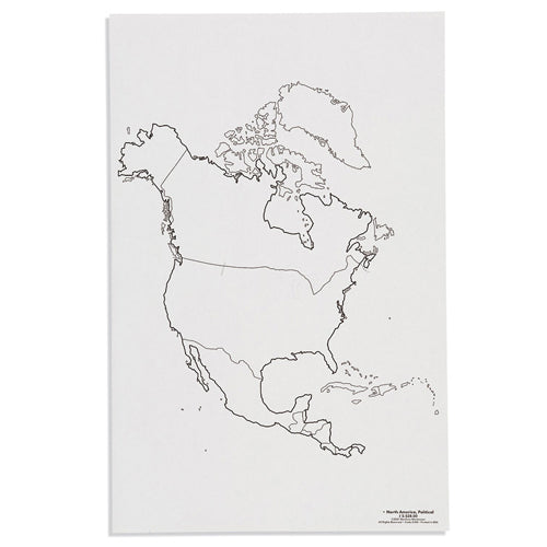 Nienhuis Montessori Csm, Paper Maps North America, Political