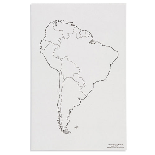 Nienhuis Montessori Csm, Paper Maps South America, Political