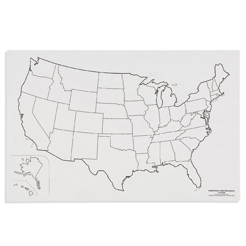 Nienhuis Montessori Csm, Paper Maps U.S., State Boundaries