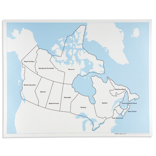 Nienhuis Montessori Csm, Canada Labeled Control Map