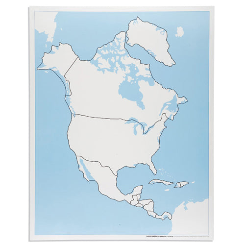 Nienhuis Montessori Csm, North America Unlabeled Contr. Map