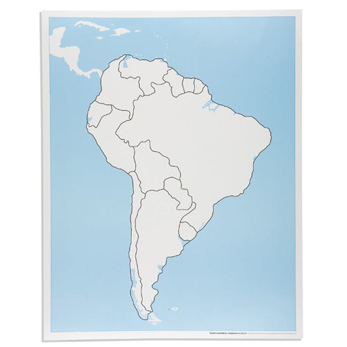 Nienhuis Montessori Csm, South America Unlabeled Contr. Map