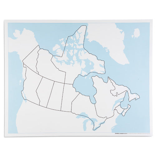 Nienhuis Montessori Csm, Canada Unlabeled Control Map