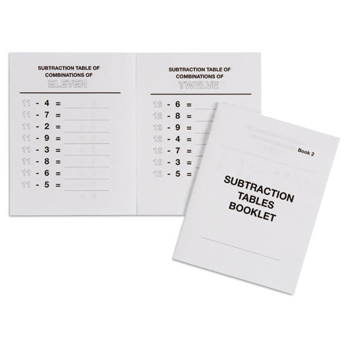 Nienhuis Montessori Csm, Subtraction Tables Booklet 2