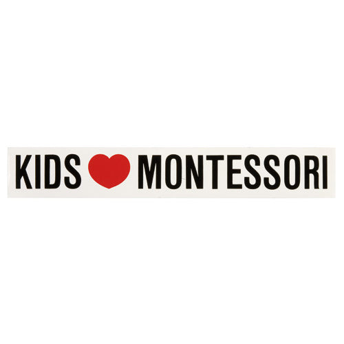 Nienhuis Montessori Vinyl Sticker: Kids Love Montessori