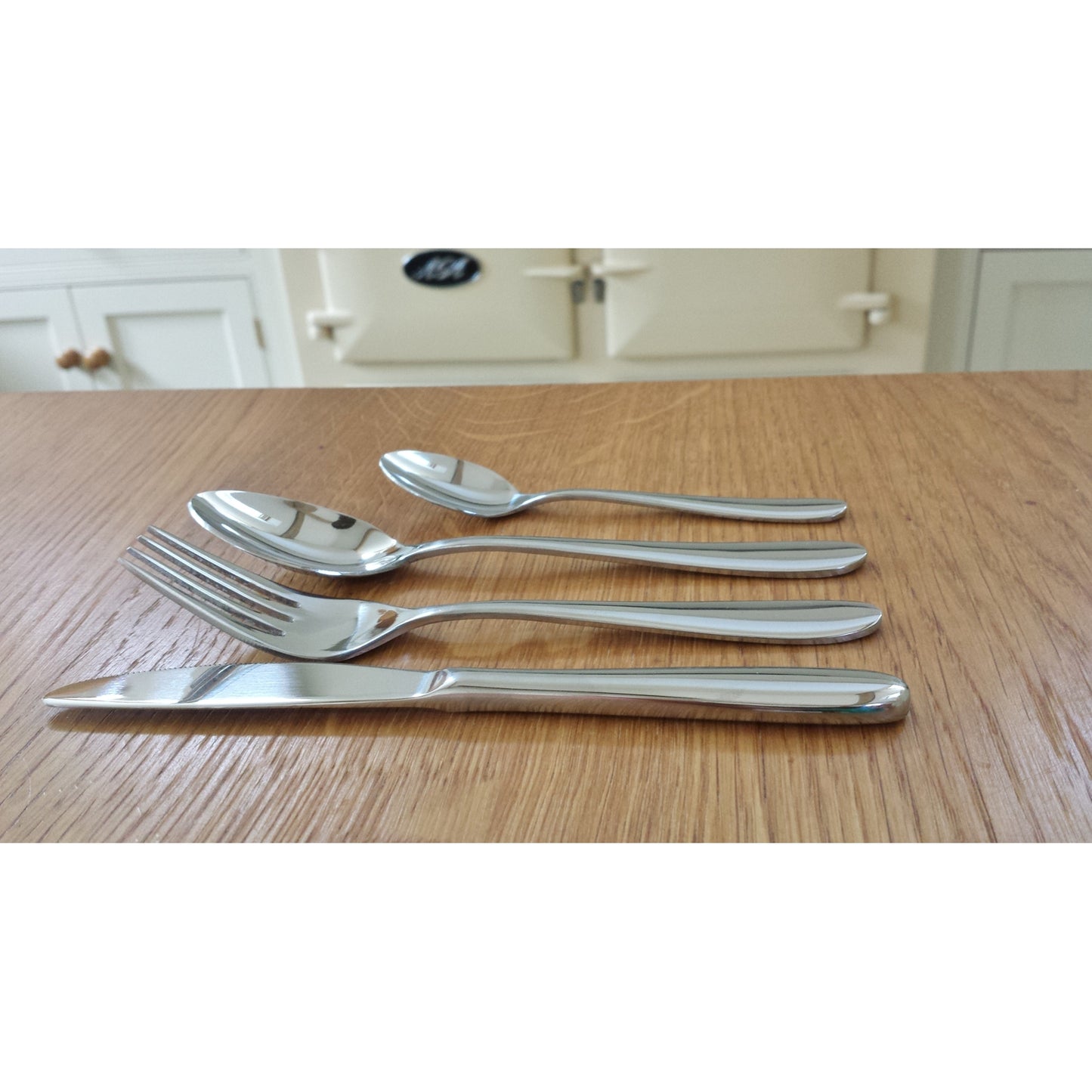 Outlet Four Piece Child's Stainless Steel Cutlery Set