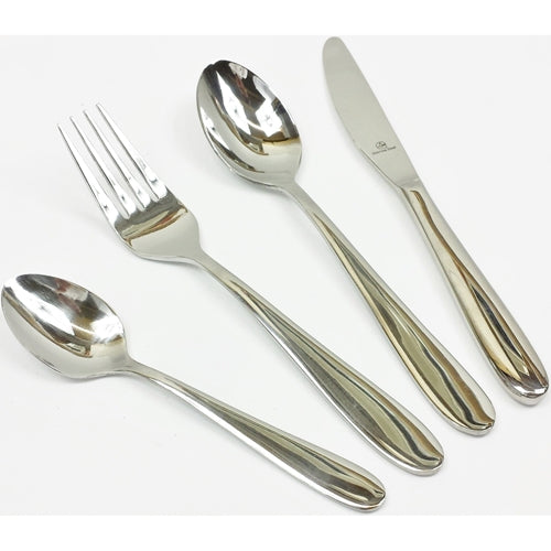 Outlet Four Piece Child's Stainless Steel Cutlery Set