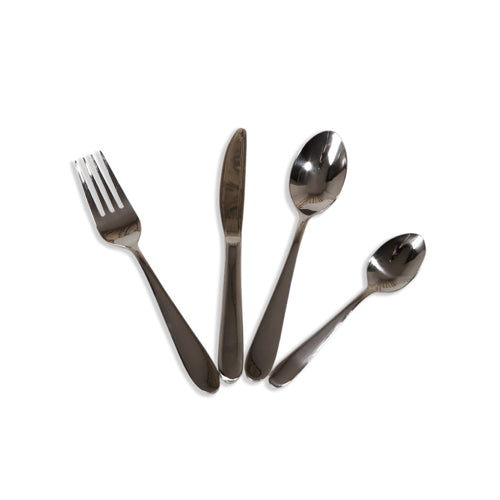 Montessori Four Piece Child's Stainless Steel Cutlery Set