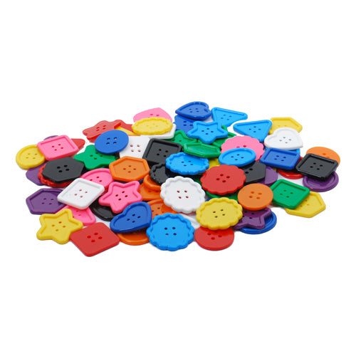 Montessori Pack of 90 Assorted Large Buttons
