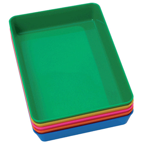 Montessori Set of 5 Small Coloured Trays