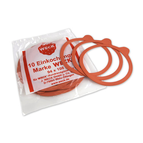 10 x Weck 100mm Rubber Seals / Rings
