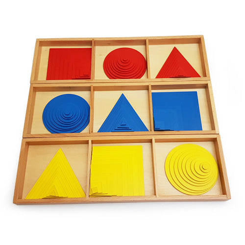 Montessori Circles, Squares and Triangles